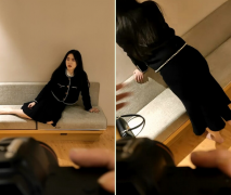 【模特寫真拍攝丶探花】現場拍攝，模特氣質少婦型，聽指令擺弄各種姿勢，脫光光掰穴特寫