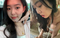 清純風在校女大學生極度反差拜金，空閒時間約炮金主3P車震毒龍調教