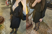 【最新極品性愛】真實記錄『和女老闆的故事』新作-在海底撈廁所和女老闆做愛 外面人來人往真刺激