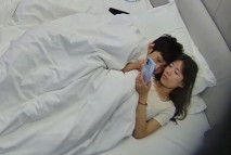 大學城民宿9-21 兩人真磨蹭 擱那摸摸蹭蹭的快八個小時才打一炮 這麼漂亮的女友換我早操上了