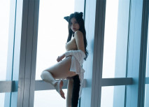 新流出超人氣嫩模極品女神 ▌阿朱▌4K原版私拍 肛塞貓女郎 挺翹乳粒鮮嫩緊致白虎 無與倫比的氣質