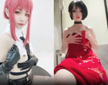 大叔們趕緊衝呀！寫真界極品古風COSER蘿莉【喵小吉】稀有視頻首發，難得大方的摳逼自慰，白虎嫩穴近景特寫，身材還爆好