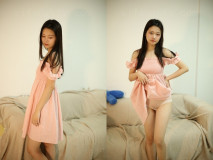 高顏值清純鄰家妹極品白虎逼模特【張雨婷】賓館大尺度私拍不明白為啥要幹這行這質量傍個大款搓搓有餘