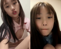 呆萌嫩妹妹！獨自一人自慰秀！情趣內衣假屌口交，掰開緊致小穴，抽插表情很爽的樣子