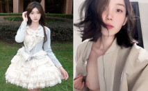 浙江農林大學校花 吳夢鑫 被大佬攻略背著男友出來約炮，粉嫩騷逼被後入無套插入！