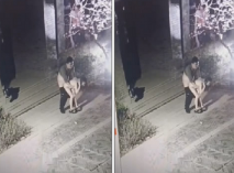 【抖音熱瓜】飢渴情侶在蘭州老街野戰被監控拍到 女的身材很好