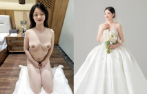 【綠帽龜投稿】在網路上分享自己的新婚媳婦，看著網友對自己老婆侮辱，罵的越狠心裡越爽，婚紗照完美露臉