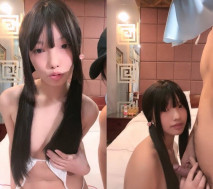 【極品人氣學妹】 高顏值雙馬尾00後反差蘿莉校花 窈窕身材清純無比 吸吮舔食美穴絕妙呻吟 女上位榨精後入庭被開