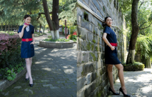 某航空真實空姐【安琪】賺外快戶外景區真空露出私拍人體~笑容迷人~自摸被路人看見了