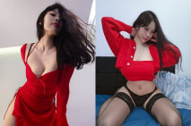 【完整版】天然豪乳網黃「AlinaXMei」「奶龍」風騷亞裔留學生學妹性飢渴，約了大屌炮友浴室操逼