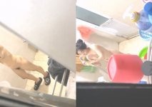 電子廠女工宿舍偷窺多位漂亮小姐姐洗澡