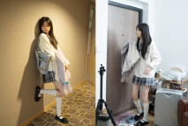 12月重磅流出，素人漁夫萬元私定【林書辭黃豆粉】可愛JK風白嫩三點粉，女僕束縛全裸調教，畫面相當誘惑