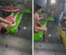 澡堂子內部員工偷窺多位洗澡搓背的豐滿少婦