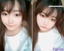 18歲圓臉新人長相甜美清純雙馬尾萌妹自慰，跳蛋塞入再用大黑牛震動高潮出白漿