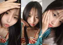 【淼幼】超甜美酒窩女學生! 剛下就被幹~摳穴自慰~內射~