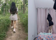 【最新兄妹亂倫】操自己十八歲表妹 再次進入溫暖的小穴包裹 迫不及待靠牆懟著操內射 完美對白