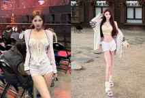 明星氣質筷子腿美女性愛自拍流出，越美越母狗