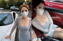 【重核强推淫蕩母狗】高顏長腿騷貨『美杜莎』全新劇情啪啪之保時捷車上凌辱露出 過道裡對鏡插入內射