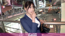 200GANA-3028 マジ軟派、初撮。 2039 品があって真面目かと思いきや、乳首を勃起させてよがりまくる敏感体質のどスケベな高身長スレンダー国語教師を渋谷でナンパ！遠距離恋愛の彼氏に内緒で一夜限りのNTRセックス。黒ストッキングは破るために履くものですw