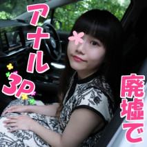 【無修正x個人攝影】在廢墟的醫院，我第一次肛門3P！ 一處內射在肛門，另一處內射在陰戶！從肛門滴下的精液太色情了…