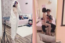 極品嬌小身材清爽短髮推特網紅小美女【玥玥】不雅私拍，道具紫薇被大雞巴炮友各種輸出