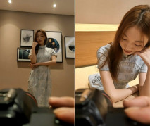 【模特寫真拍攝丶探花】氣質尤物極品模特，小虎牙一身旗袍，擺出各種姿勢，美臀騷穴，拍完還給擼屌口交