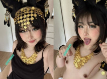 推特極品阿黑顏母狗「Pupu噗噗」《埃及貓2》發情小母貓勾引成功，結果被操到連射兩次，體內體外都來一遍