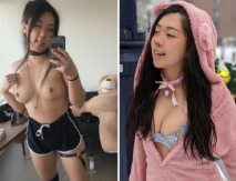 爆贊雙馬尾！可愛肉肉JK亞裔「kirukonawa」露臉私拍 雀斑美少女反差solo在鏡前舔雞巴