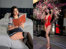 顏值博主女神『夢幻園』最新獨家高能洩露 露臉三點全露 白虎B特寫一線天 超性感