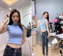 腿模網紅女神！超性感！牛仔褲高跟鞋，扭腰擺臀腿玩年，脫下內褲操我大屁股，按摩器震動呻吟