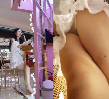 YC商場偷拍-搔首弄姿白裙美尤物的透明內前後漏毛,穴縫也看到了