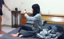 情侶愛愛 幹嘛 你好討厭 身材苗條小女友有點害羞