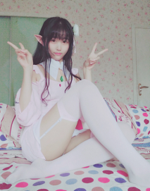 【絕版收藏】，幾十萬粉絲的微博紅人，【啪喵少女】，宅男女神已退圈，萌系女神JK裝 艾米利亞 島風，顏值非常高