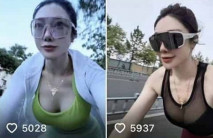 最新抖音泄密，人設崩塌，擼鐵健身網紅【黃阿瑪】定製流出，全裸臉穴同框自摸無毛嫩穴