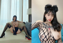 刺青波霸大長腿網紅御姐zhangheyu不健康私拍 屌絲的女神~有錢人的母狗