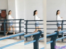 某培訓學校偷窺高顏值女神級學妹噓噓，逼毛濃密，出來拍臉一直看著我